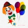 Clown Carnival Iron On Heat Transfer Printing Vinyl Patches Sticker for Clothes DIY Appliques Washable Patches