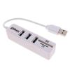 3 Ports USB 2.0 SD/TF Card Reader Hub Adapter Splitter Combo for Computer Laptop