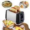 Fast Heating Stainless Steel Bread Toaster, 2 Slots, 6 Modes, Automatic Rebound, Breakfast Oven Baking Utensils