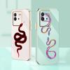 N73 Black Gold Snake Design Plating Edge Soft TPU Phone Cases for Xiaomi 14 Poco M5s X5 F6 Redmi 13C 12C 8 Note 12 10 11 13 Pro Plus Shockproof Cover
