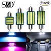 2pcs C5W LED C10W Canbus Festoon 31mm 36mm 39mm 41mm Error Free Car Interior Reading Light 24SMD 3014 Chips License Plate Bulbs Auto Lamp DC 12V