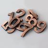 1 PC Waterproof Bronze ABS Plastic Numeral  Room Number Digits Sticker Address Sign Door Plates