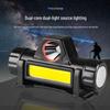 Rechargeable Dual Light Headlamp for Camping, Hiking, Night Fishing & Outdoor Work