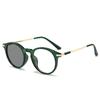 Elderly Ultra-light Anti-blue Photosensitive Gray Glasses Reading Glasses for Women Round Frame Retro Presbyopia Eyewear