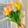 10Pcs Premium Artificial Flowers Real Touch Tulips Bouquet Fake Flowers For Home Room Bedroom DIY Decor Party Wedding Decoration