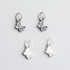 S925 Sterling Silver Retro Butterfly Pendant for DIY Jewelry