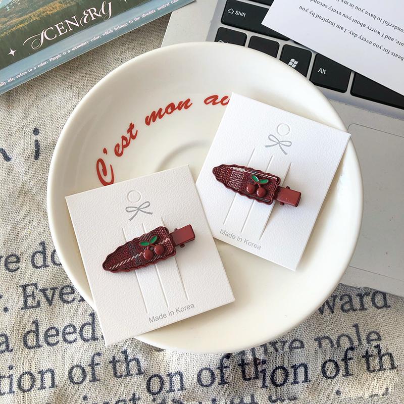 1/2 шт. заколки для волос с вишней, симпатичная универсальная заколка для волос с вишней, изысканная заколка для волос, аксессуары для волос, подарки