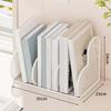 Book Storage Organizer for Desktop with Divided Sections