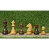 Wooden Chess Pieces Only 32 Chessmen and 2 Extra Queens Made of Boxwood and Rosewood for Tournament and Professional Players.