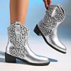 Glitter Ankle Women Boots Luxury High Heels Shoes Designer New Chunky Shoes Winter 2025 Trend Goth Chelsea Fad Party Botas Mujer
