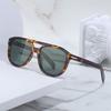 Retro Large Frame Polarized Sunglasses Men'S Uv Protection Sunglasses Men'S Trendy Glasses Shades