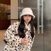 Shearling Lamb Soft Bucket Hat Cozy And Fashionable Winter Headwear For Women