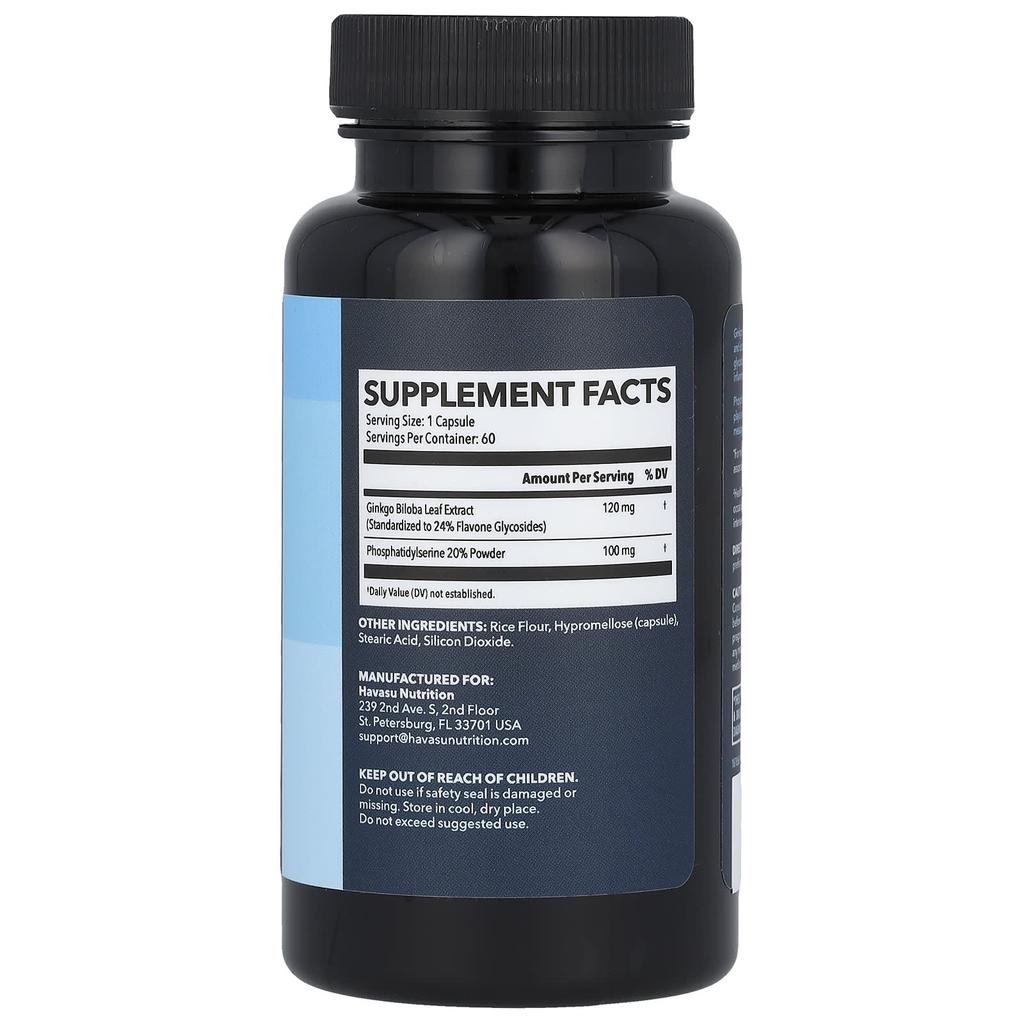 Havasu Nutrition Ginkgo Biloba, 60 Capsules