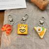 Toast Simulation Food Keychain Bag Pendant Burger Keychain Creative Food Series Pendant Couple