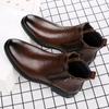Fashion 2025 New Men's Casual Boots Genuine Cowhide Leather Comfortable Luxury Brand Fashion High-quality Business Office Chelsea Boots