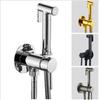 Brass Handheld Toilet Bidet Sprayer Hygienic Shower Faucet Hot and Cold Water Portable Bidet Spray Gun