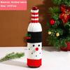 Creative Christmas Wine Bottle Set Snowman Santa Claus Elk Wine Bottles Cover Bags Xmas Party Dinner Table Decor New Year Gifts