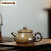 200ml Yixing Purple Clay Teapot Handmade Hyperthermy Yun Scoop Pot Raw Ore Section Mud Tea Maker Kettle With Filter Zisha Teaset
