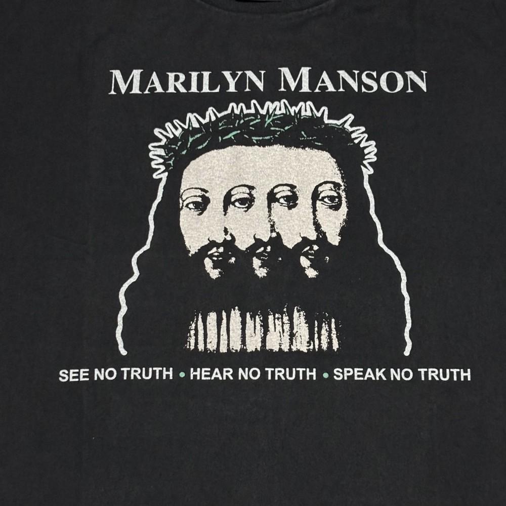 Vintage 90s Marilyn Manson Believe Tour Sz.L Single Stitch Giant T-Shirt REPRINT