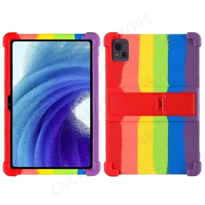 4 Thicken Cornors Silicon Cover with Kickstand For Blackview Tab 13 Pro Case 10.1" Tablet PC Shockproof Funda For Oscal Pad 13