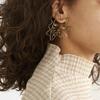 Alloy Trendy Face Earrings Fashionable Geometric Design Street Style Jewelry