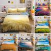 Three-Piece Beautiful Landscape 3D Bedding Grassland Printing Quilt Cover Home Textile
