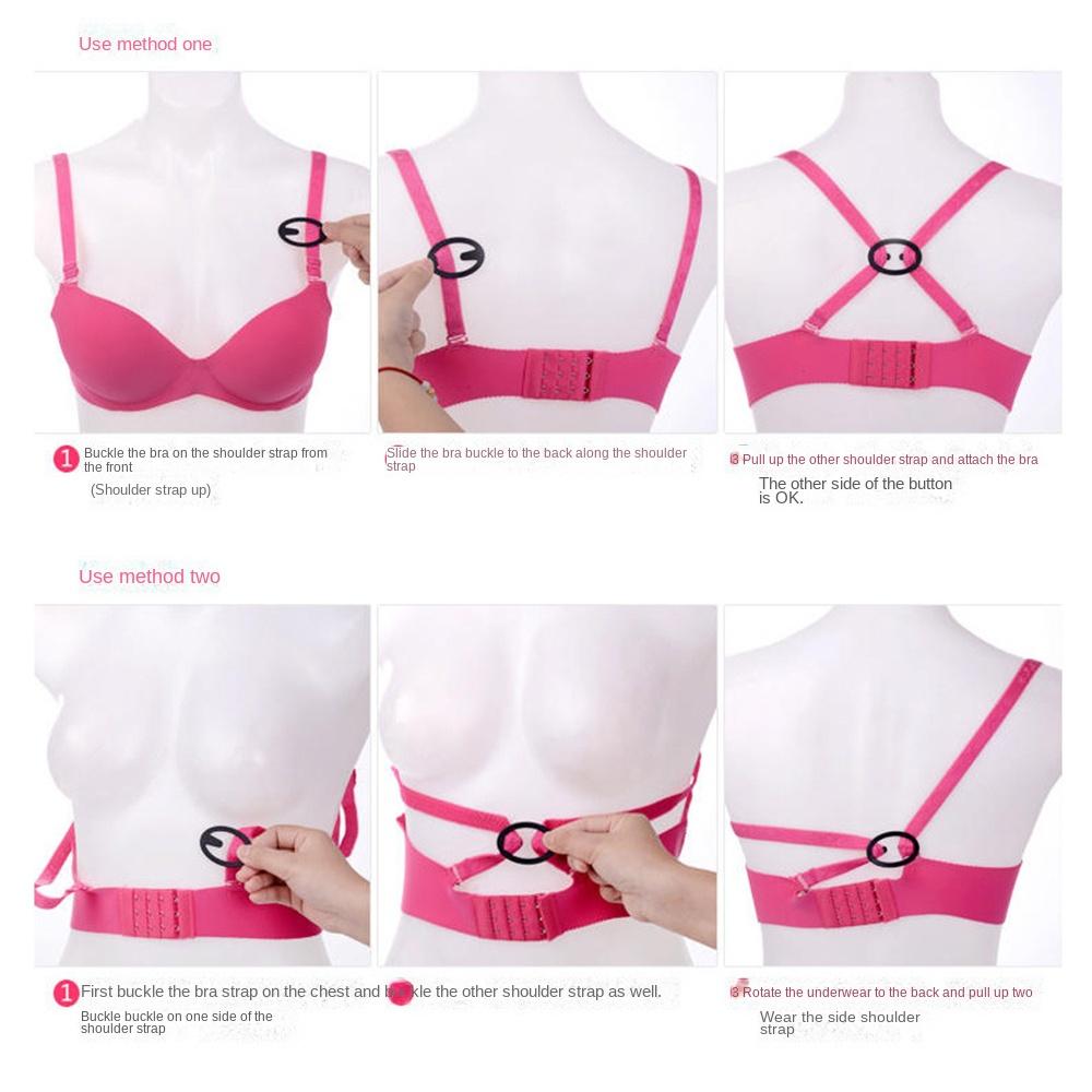 Butterfly/Flower/Heart Shape Women's Bra Anti-Slip Buckle Bra Shoulder Strap Cross Retainer