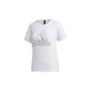 Round Neck Short Sleeve T-Shirt Women Tops White GJ9022