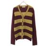 M.GRIFONI Made In Italy Wool Border Pattern Long Sleeve Knit Cardigan 50 Men's Used