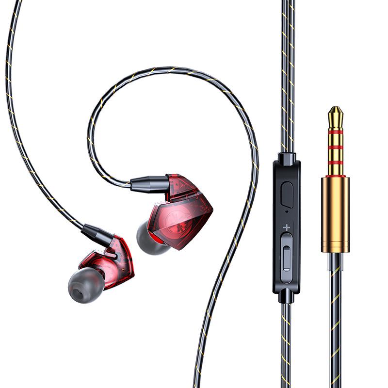 2020 In-ear Subwoofer Sports Gaming Headphones with Mic & Hi-Fi Sound
