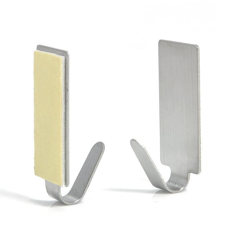 6 шт., кухонная настенная дверь, держатель для палочек из нержавеющей стали, вешалка для ванной комнаты, кухонные крючки для подвешивания