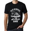 Men’s Vintage Tee Shirt Graphic T Shirt Old School All Star Since 2001 Deep Black