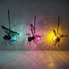 5PCS Solar-Powered Hanging Metal Ladybug Light Garden Decor Lady Sculpture with Bouncy Springs Summer Outdoor Art Decorations