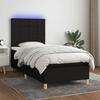 VidaXL Slat Bed Base with Mattress and LED, Upholstered Bed, Single Bed, Adult Bed for Interior Bedroom, 3135415