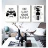 2022 New Boys Wall Art Paintings Home Decor Gamer Quotes Canvas Picture Print and S Decoration for Kids Bedroomroom