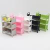 1Pcs 1:12 Dollhouse Miniature Trolley Dining Cart With Wheels Model Storage Display Shelf Bookshelf Furniture Model Decor Toy