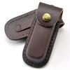 12.5cm Foling Knife Holder  Cowhide Scabbard Pocket Knife Cover Leather Sheath Case  Camping Knife Holsters Belt Buckle