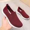 Fashion Women Flat Shoes Knit Woman Casual Slip On Vulcanized Shoes Female Mesh Soft Breathable Women's Footwear For Ladies Sneaker