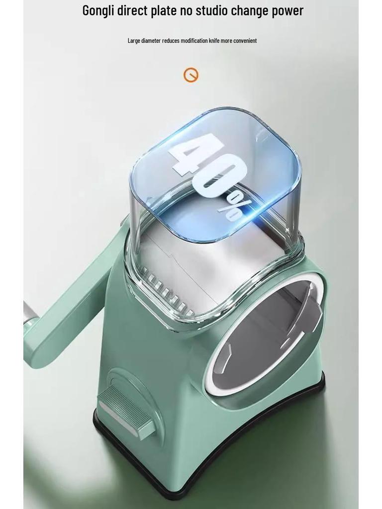 Storm Hand-Crank Vegetable Cutter: Julienne Slicer & Grater for Potatoes and Carrots