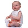 Adorable Simulation Reborn Baby Doll Levi Awake 19'' 49 Cm Soft Cloth Body Rebirth Doll Handmade 3D Painting Skin Veins Visible Bebe Newborn Doll Toys