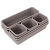 8Pcs/set Adjustable Drawer Organizer Box Trays Makeup Cosmetics Sundries Divider Holder Kitchen Bathroom Closet Jewelry Box
