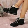Fashion Fashion Soft Soled Snow Boots for Women 2024 Autumn and Winter New Cashmere Warm Lightweight All Casual Woolen Cotton Shoes
