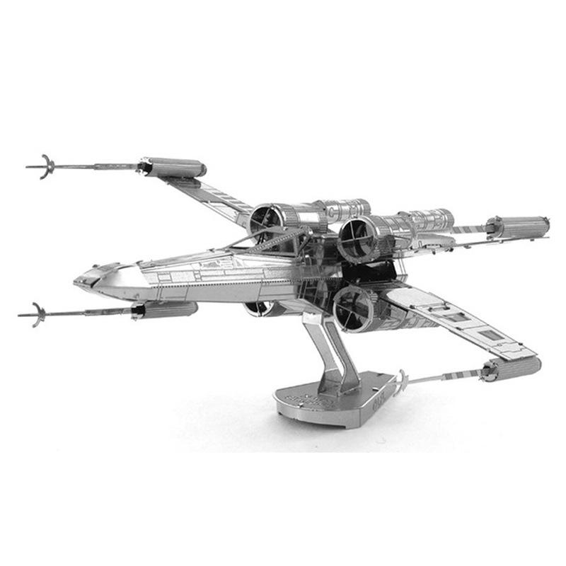 Star Wars 3D Metal Puzzle Series: Millennium Falcon, R2-D2, TIE Fighter Assembly Model - Perfect Birthday Gift