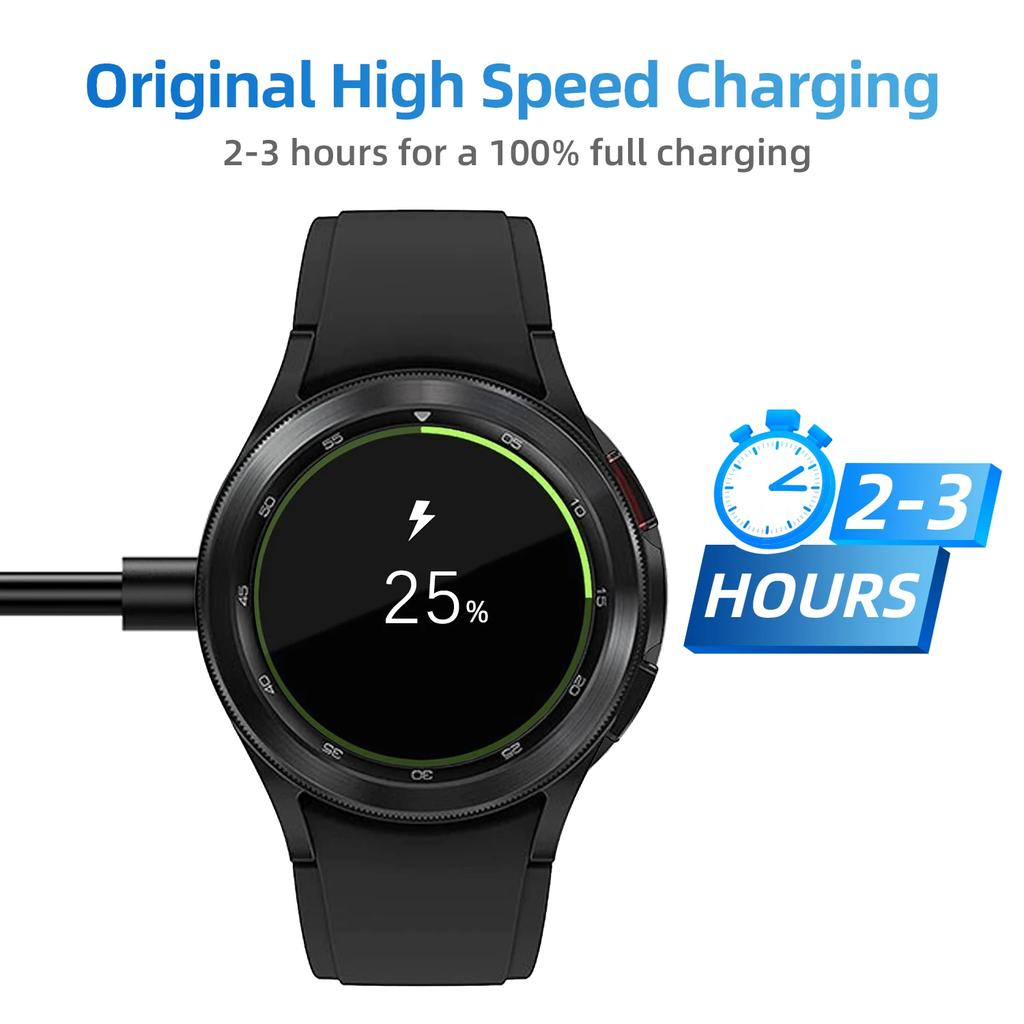 For Samsung Galaxy Watch 8/7/6/5 Pro/4/4 Classic/Active Charger USB-C Type C Charger Smart Watch Charger Replacement Charger