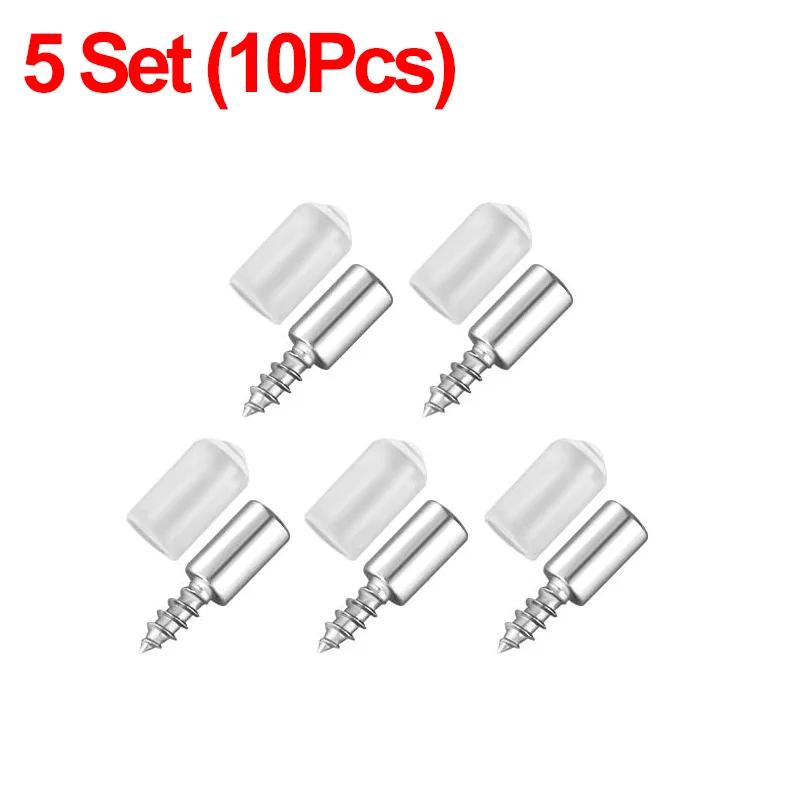 Self-Tapping Screws Cabinet Laminate Shelf Support Pegs with Non-Slip Sleeve Shelves Kitchen Glass Furniture Closet Shelf Pins