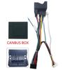 Car Stereo Audio 16PIN Android Power Wiring Harness Cable Adapter With Canbus Box For Ford Mondeo /Focus 07-11/C-MAX