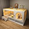 Dog Cage with Toilet Separation One Room Bathroom Pet Cage Household Small Dog Teddy Corgi Dog Villa