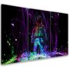 Three Piece Picture Canvas Print Neon Player