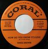 7-дюймовая пластинка ТЕРЕЗА БРЮВЕР - Как ты узнаешь, что это любовь 962197 Coral 1960 США Поп Б/У