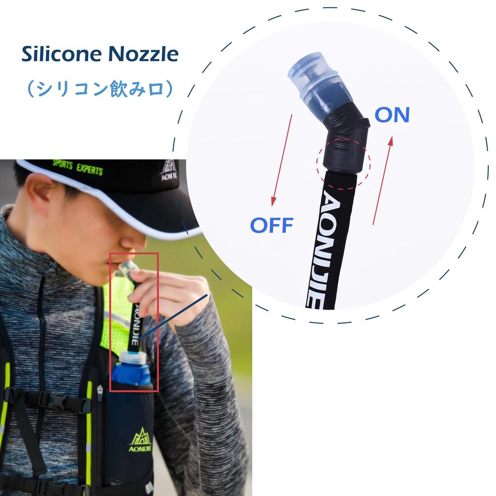 TRIWONDER TPU Foldable Water Sports Bottle for and Hydration Packs Bottle, Jogging, Marathons, Cycling, (350ml - 2-Pack)